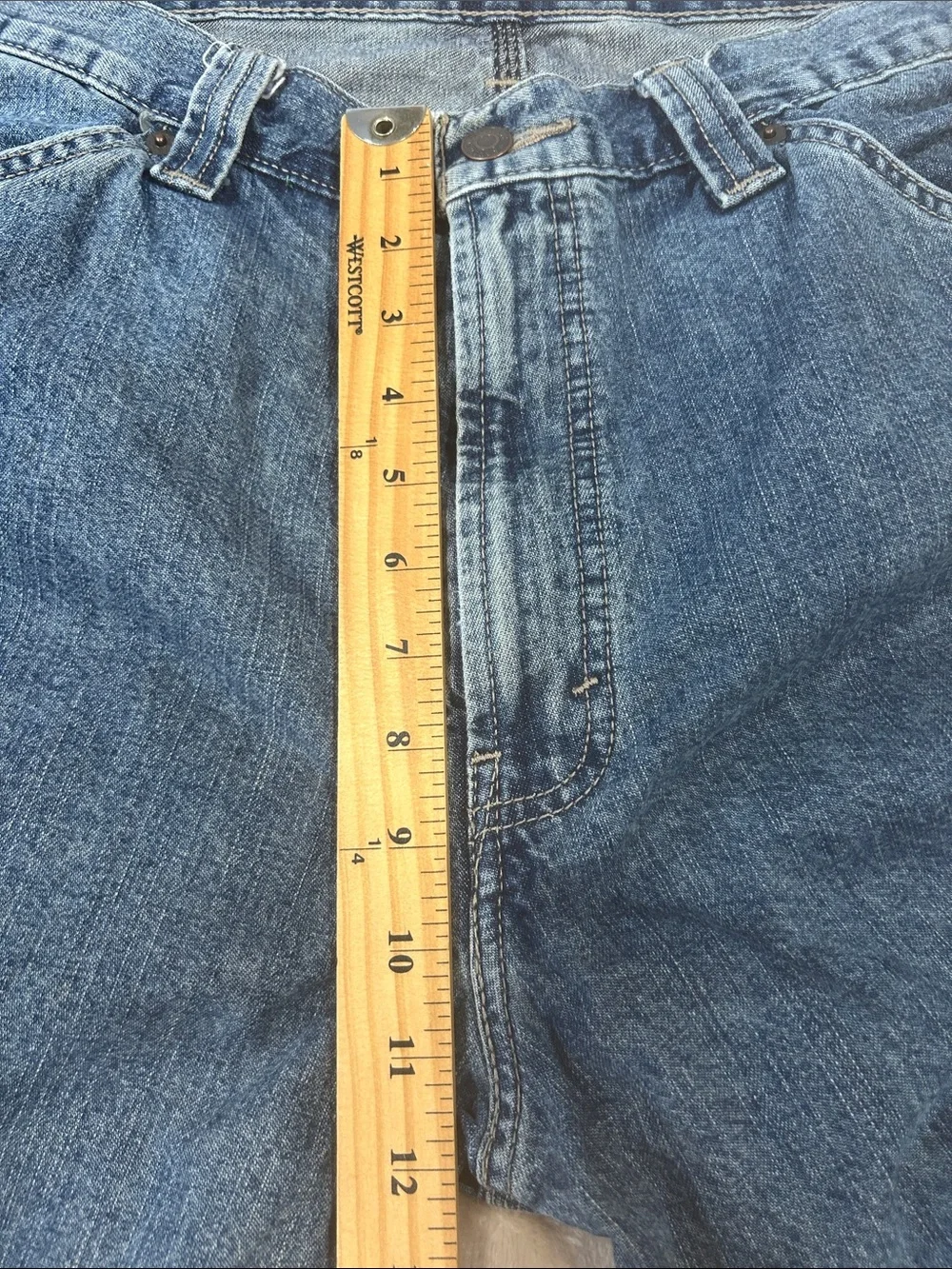 Signature Levi Strauss Carpenter mens Jeans 36x31.5  Workwear Baggy Utility blue